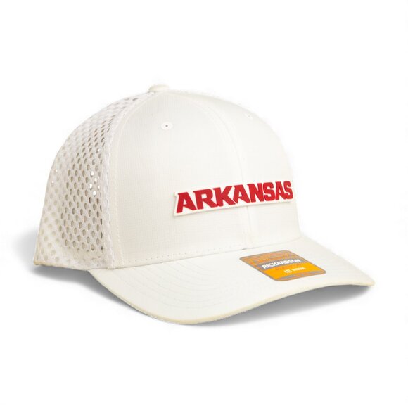 Arkansas Razorbacks ARKANSAS Red 3D Snapback Tilikum Trucker Hat- White - Picture 1 of 3
